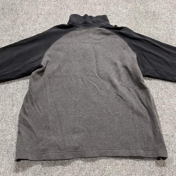 Vintage GAP Men's Black and Gray 1/4 Zip Pullover Sweater - Picture 5 of 8